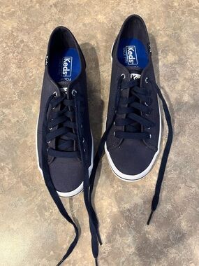 Keds Navy Canvas Low-Top Sneakers